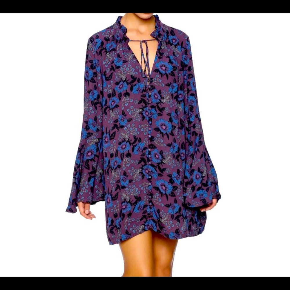 Free People Floral Tunic